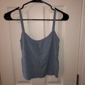 Vintage, spaghetti strap, knit crop top